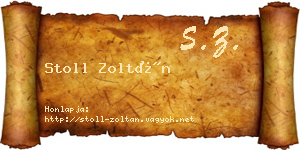 Stoll Zoltán névjegykártya